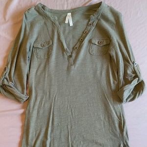 Army green shirt